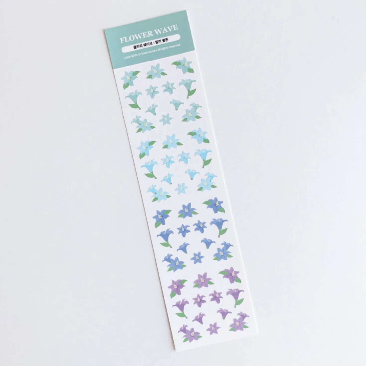 Flower Wave Slim Sticker
