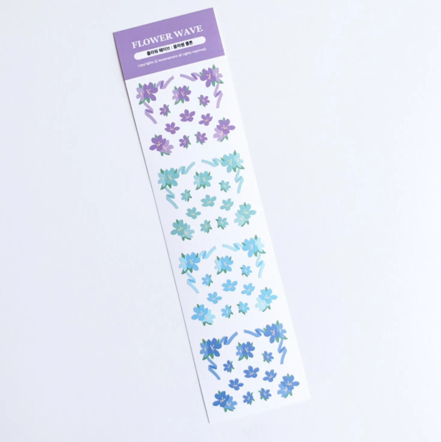Flower Wave Slim Sticker