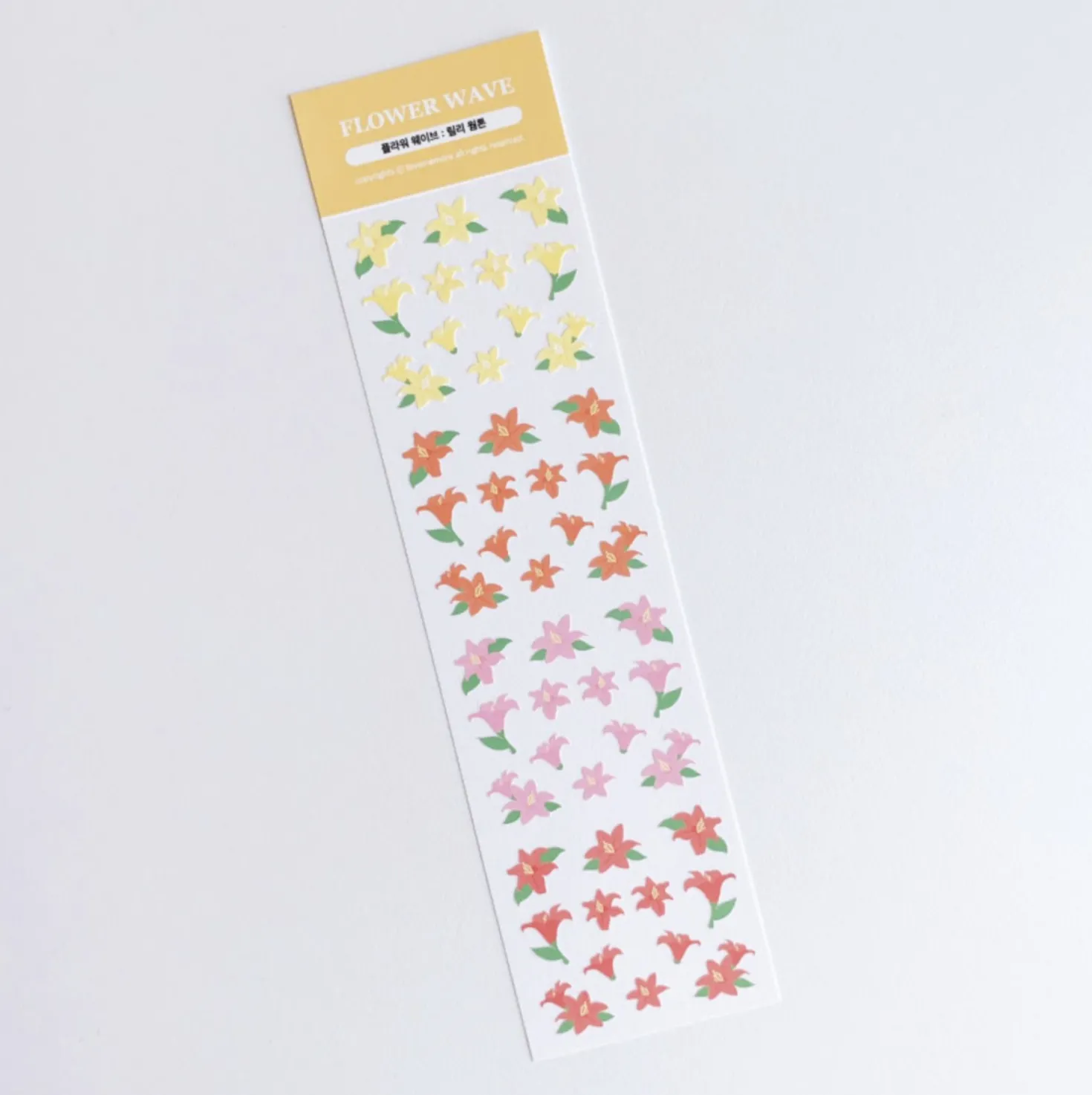 Flower Wave Slim Sticker