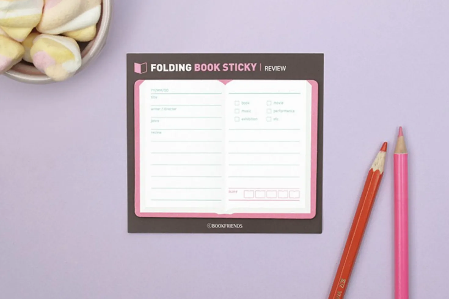 Foldable Book Sticky Note
