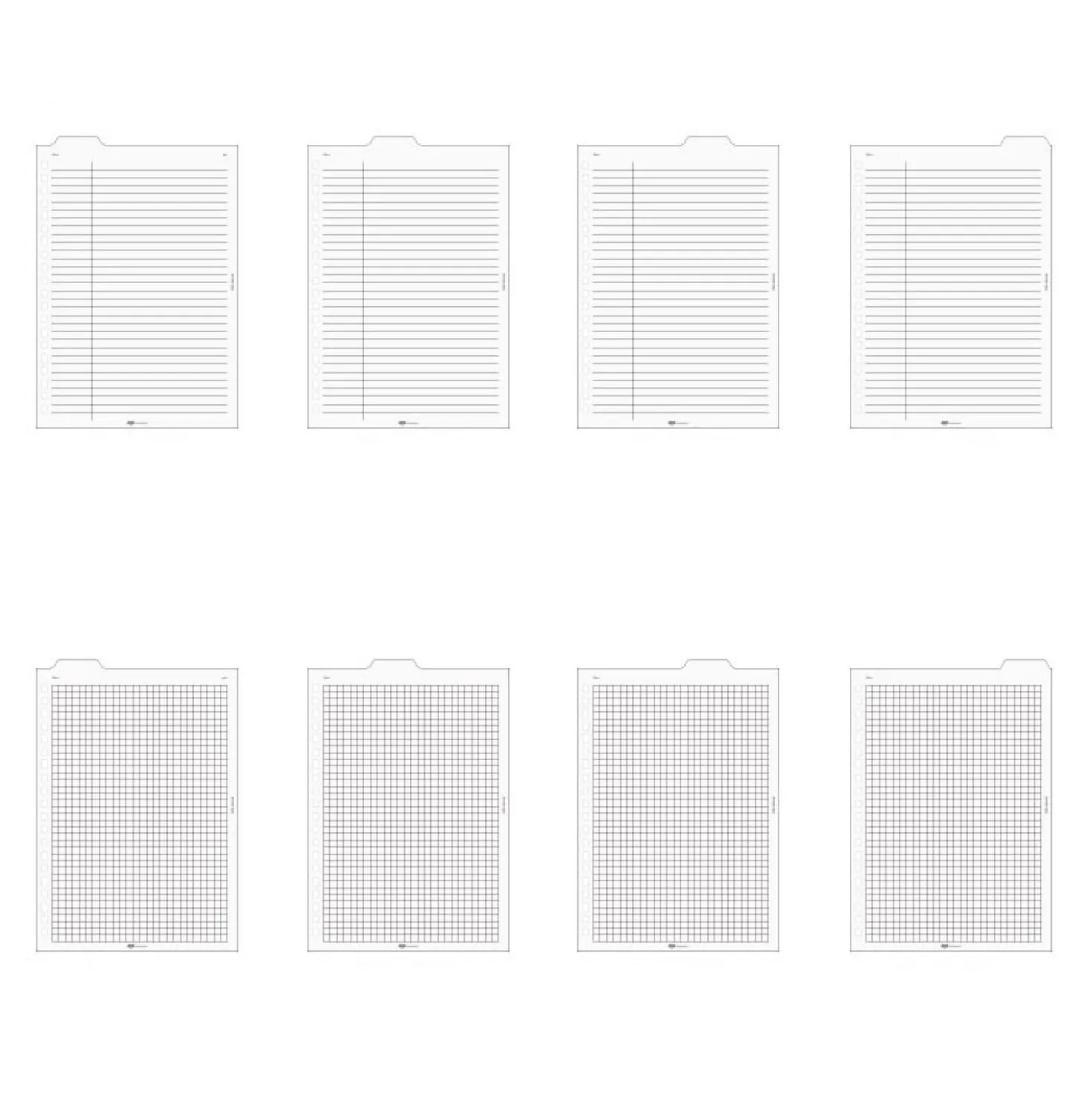 Folder Index 6 Ring & 20 Ring A5 Note Refill Set