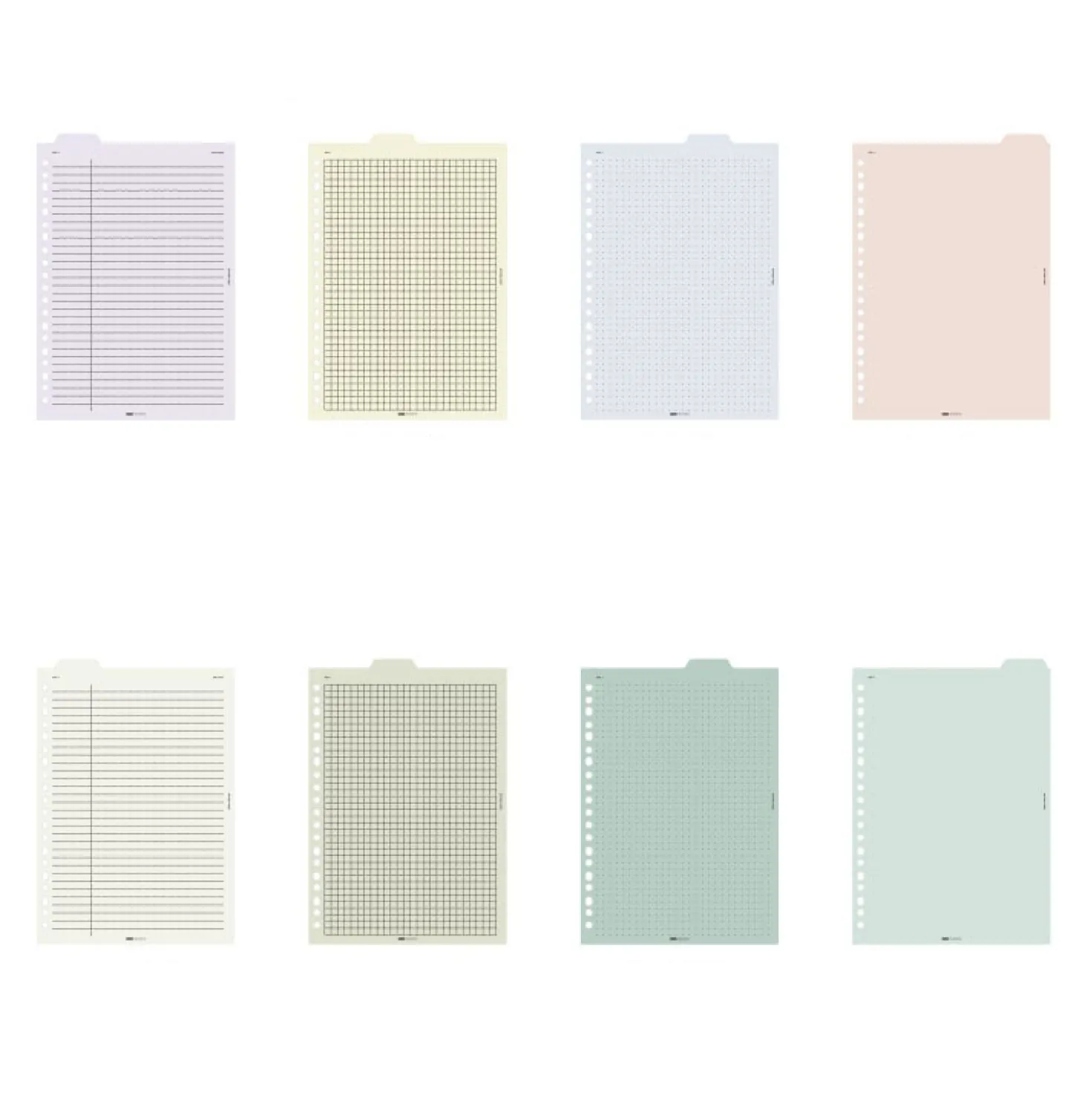 Folder Index 6 Ring & 20 Ring A5 Note Refill Set