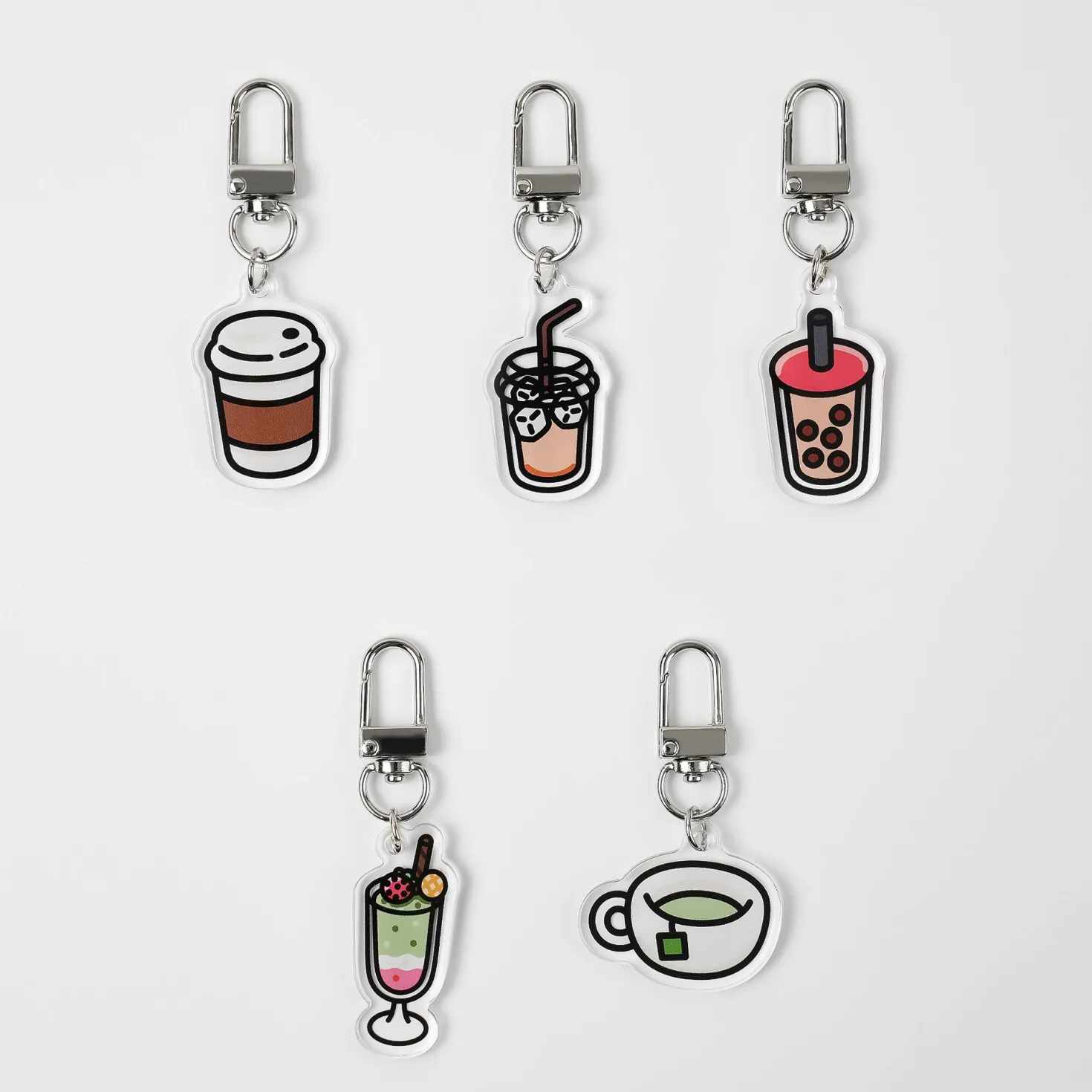 Food Acrylic Key Ring v2