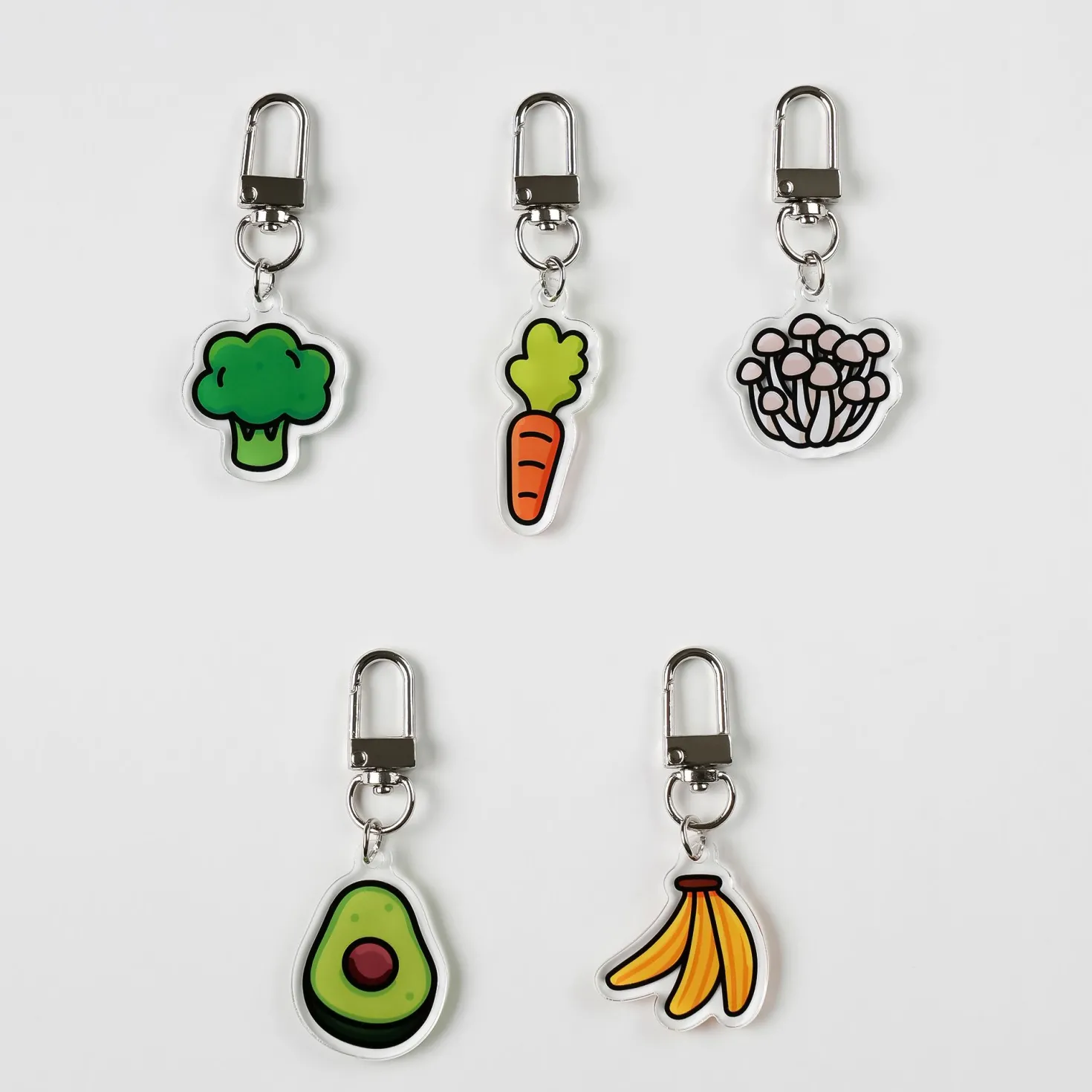 Food Acrylic Key Ring v3