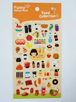 Food Collection PVC Deco Sticker