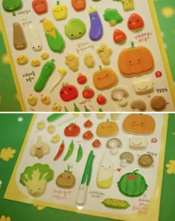Food Puffy Deco Sticker