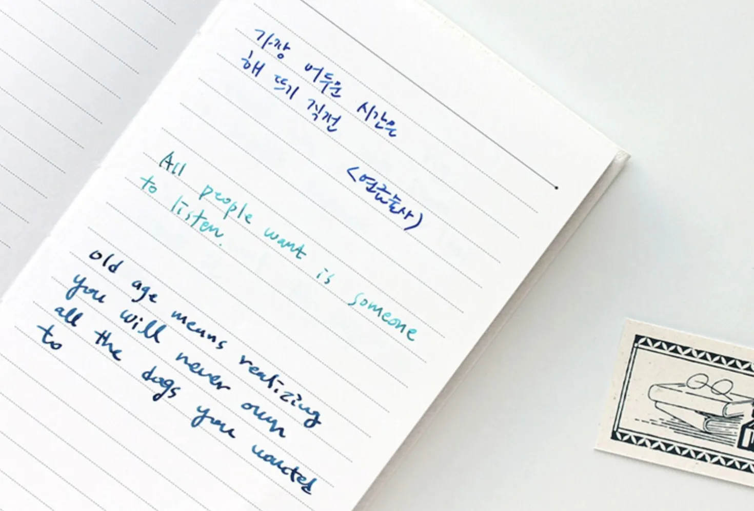 Fountain Friendly Pocket Lined Notebook