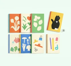 Garden Illustration Plain Notebook