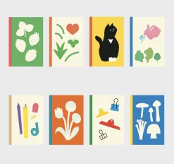 Garden Illustration Plain Notebook