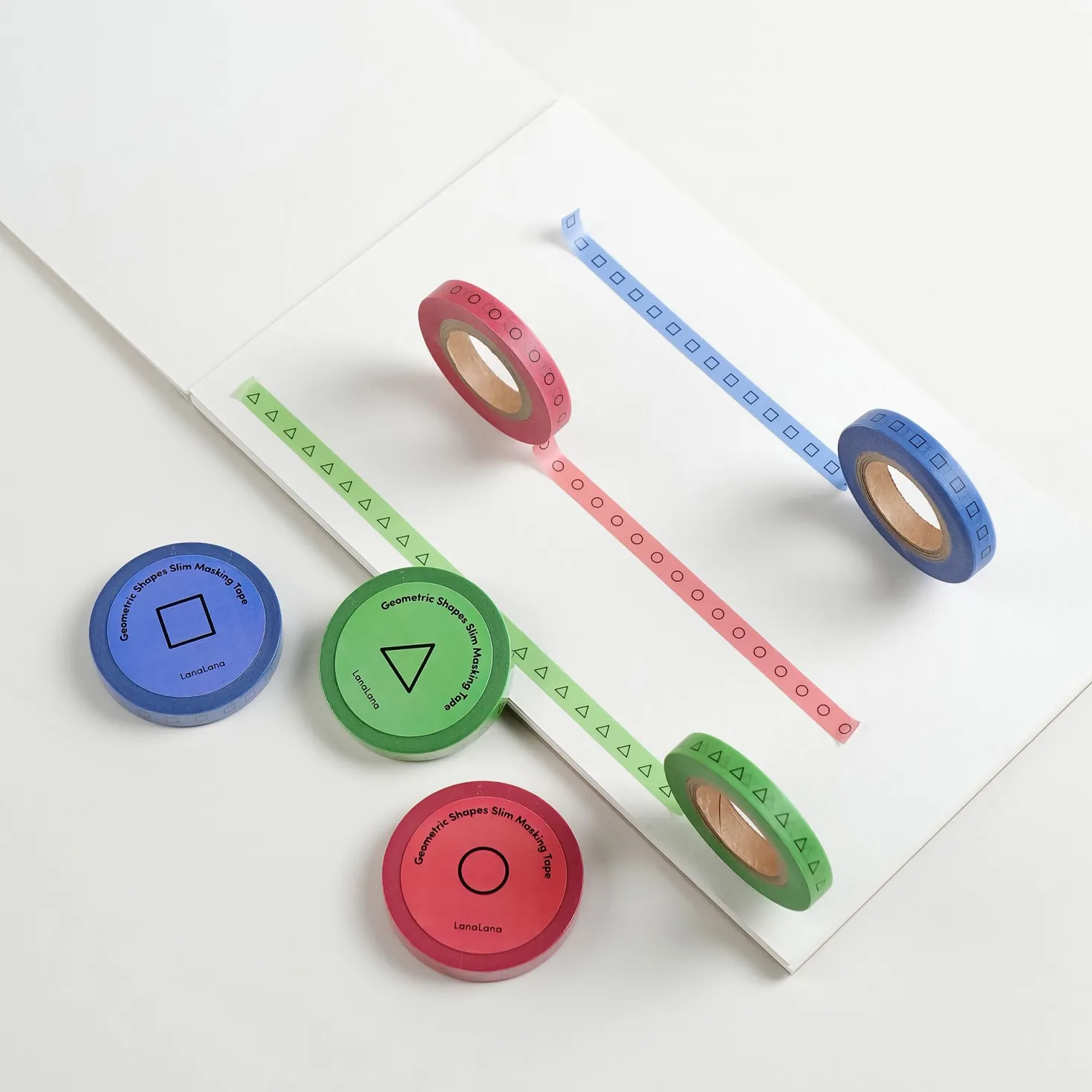 Geometric Shapes Slim Masking Tape