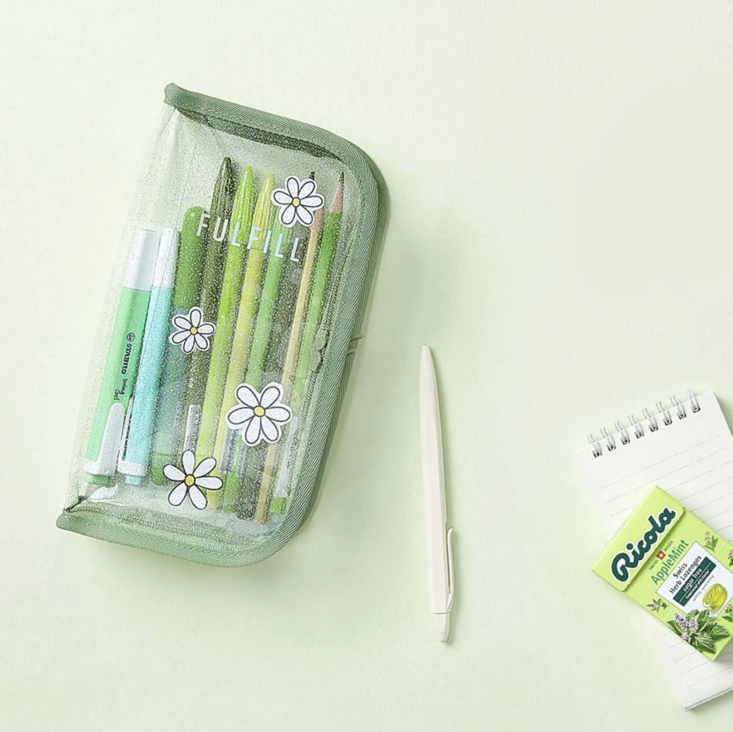 Glitter Fulfill Zipper Pen Pouch