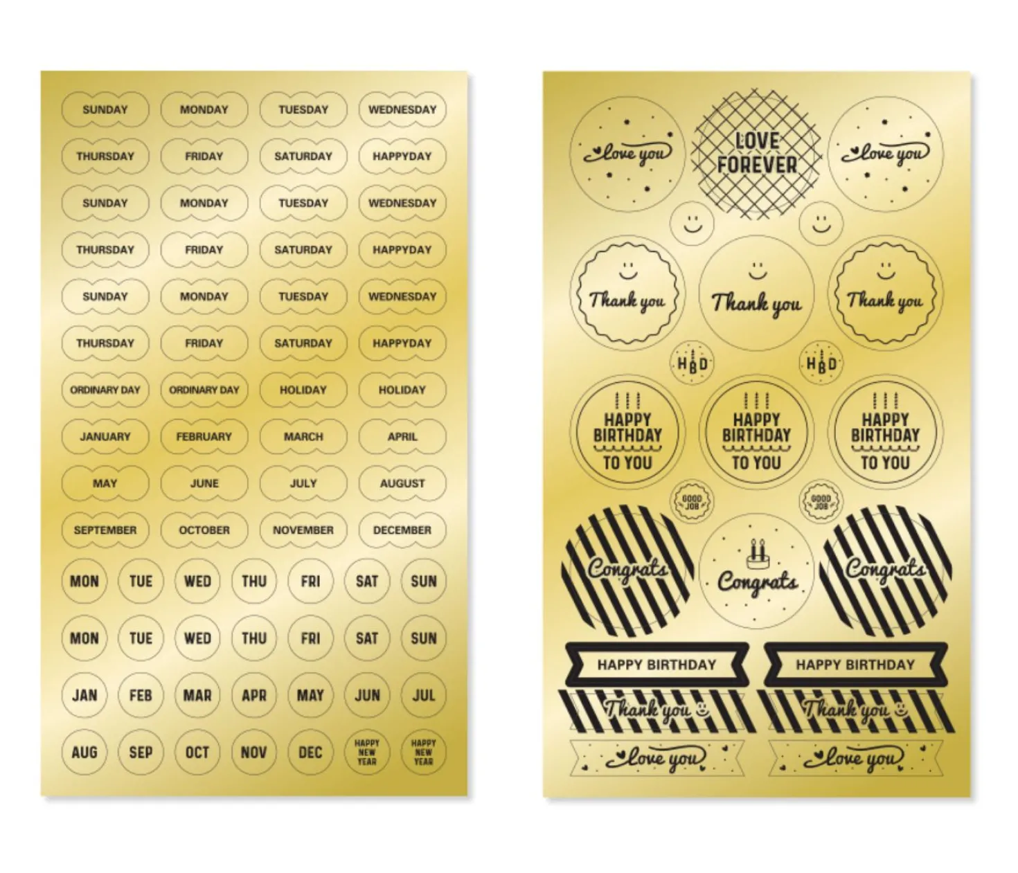 Gold Deco Sticker