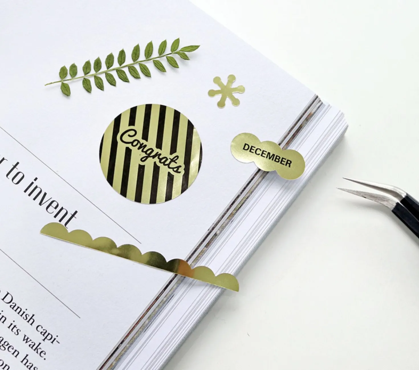 Gold Deco Sticker