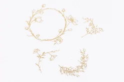 Gold Four Seasons Rub-on Sticker