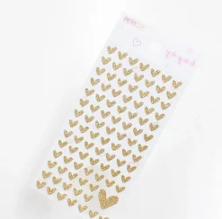 Gold Heart Deco Sticker