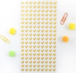 Gold Heart Deco Sticker