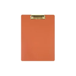 Gold Metal Vegan Leather Clipboard