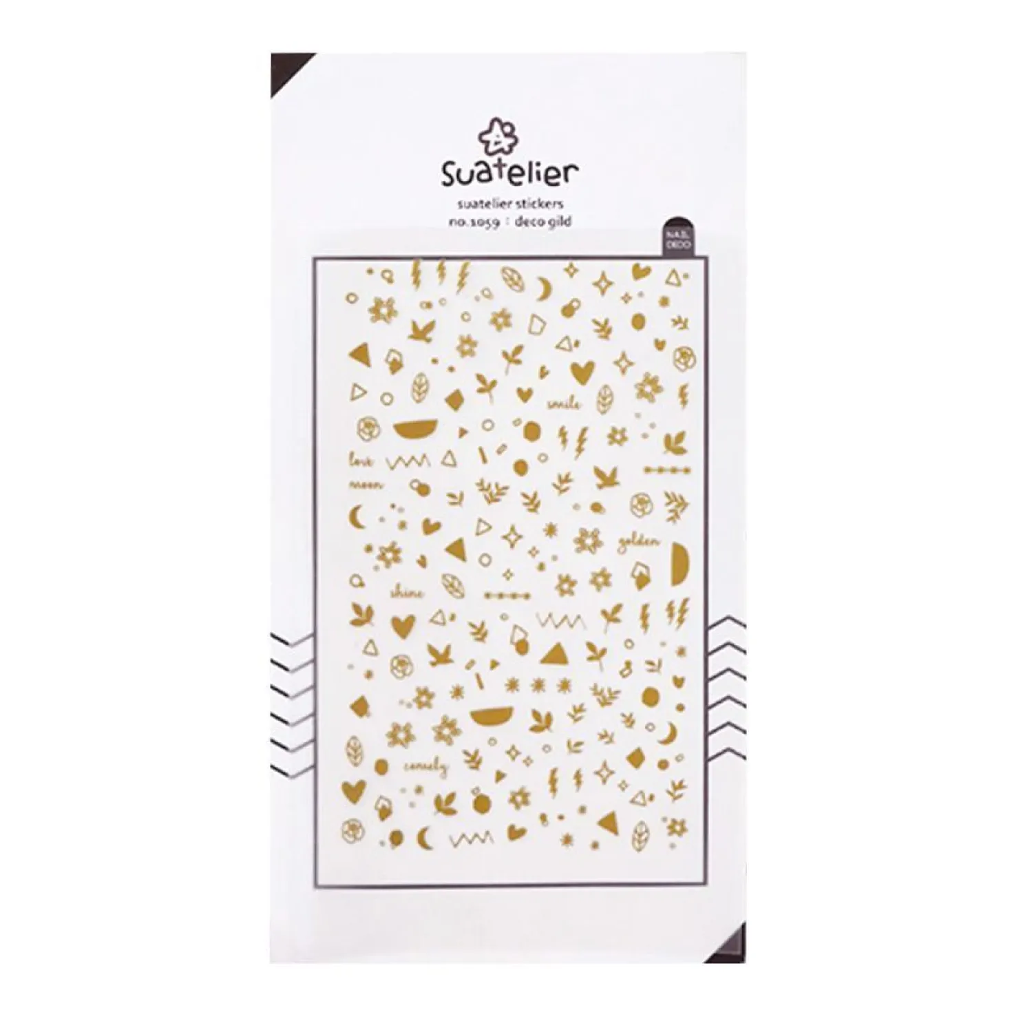 Gold Nail Deco Sticker