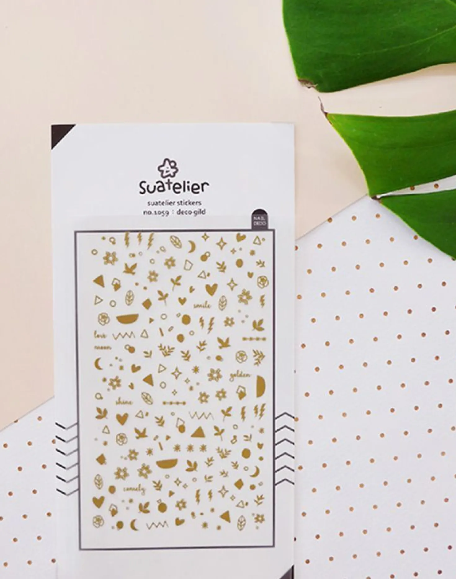 Gold Nail Deco Sticker