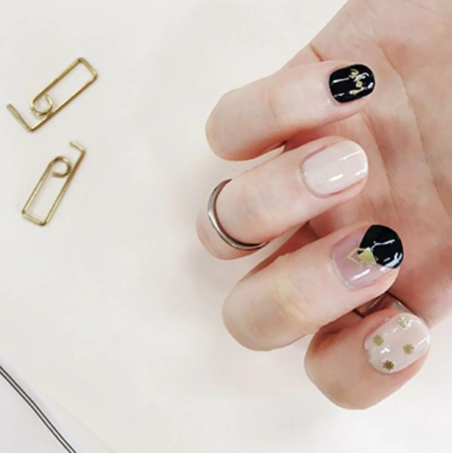 Gold Nail Deco Sticker