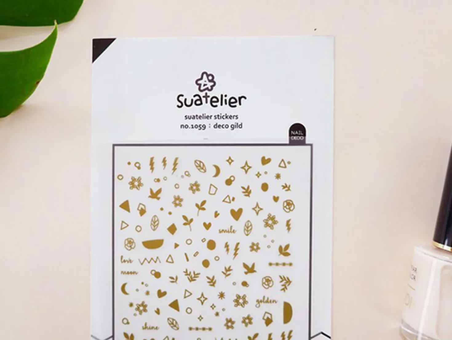 Gold Nail Deco Sticker
