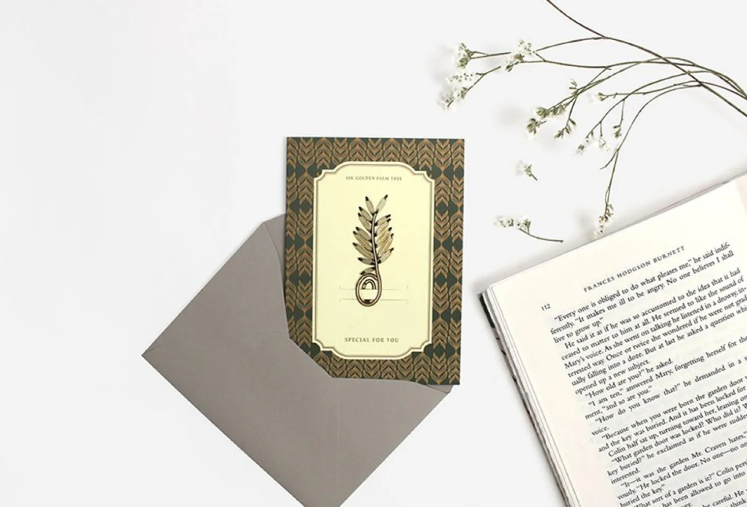 Gold Plated Bookmark Card