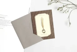 Gold Plated Bookmark Card