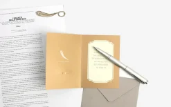 Gold Plated Bookmark Card
