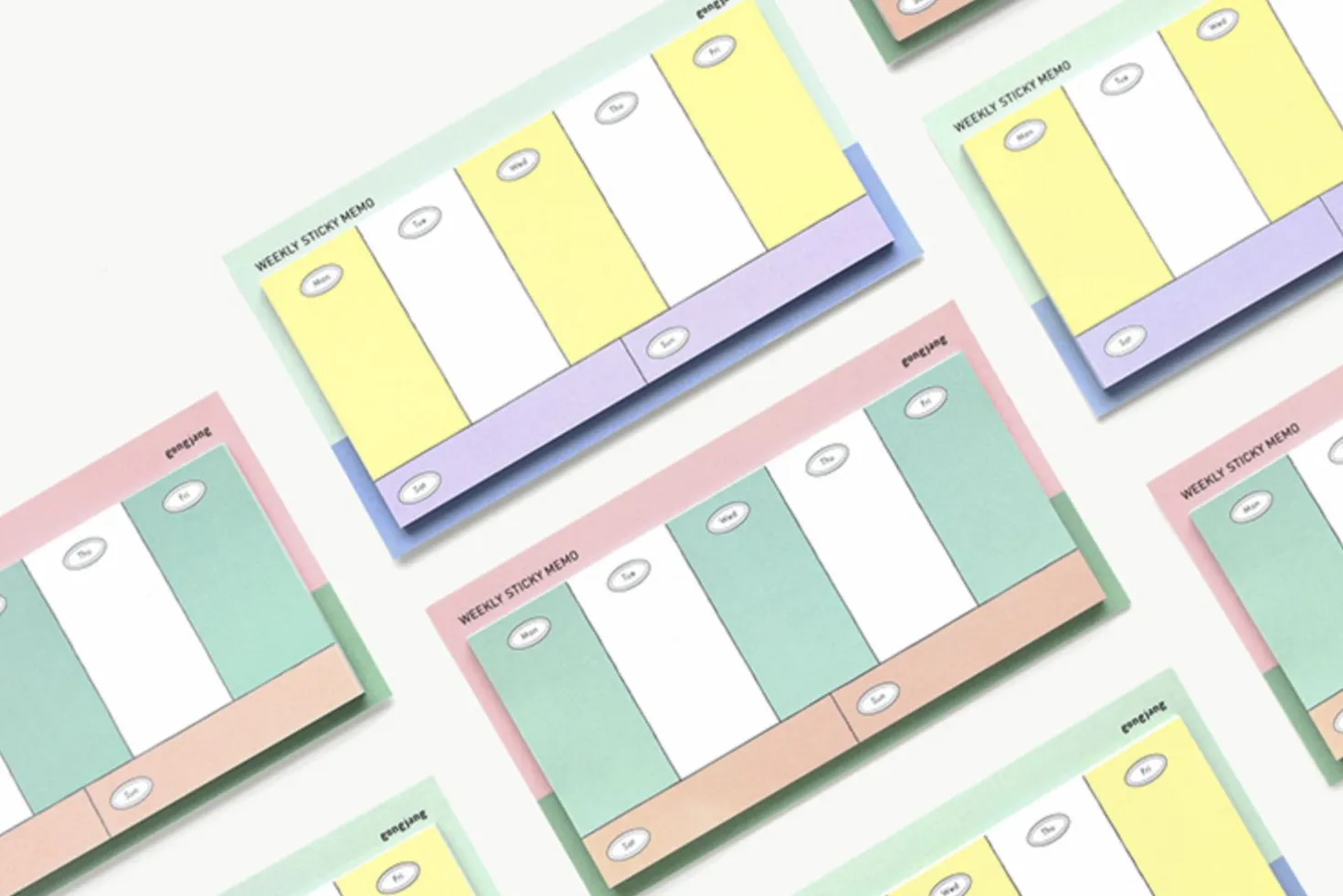 Gonjang Weekly Schedule Sticky Note