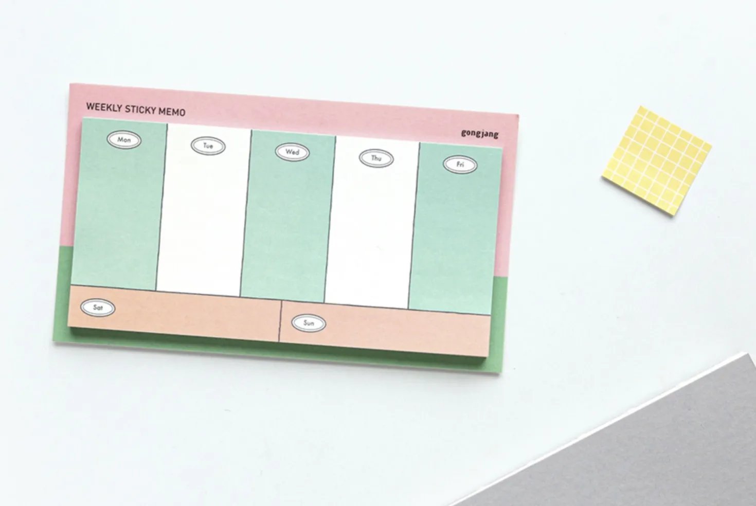 Gonjang Weekly Schedule Sticky Note