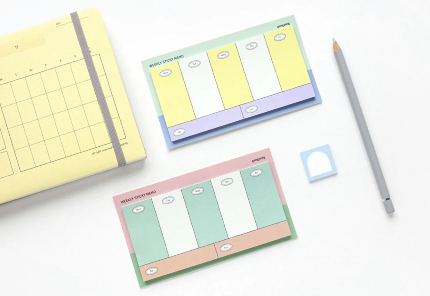 Gonjang Weekly Schedule Sticky Note