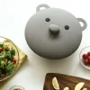 Gray Bear Silicone Pot Lid