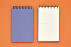 Gray Grid Spiral Notebook