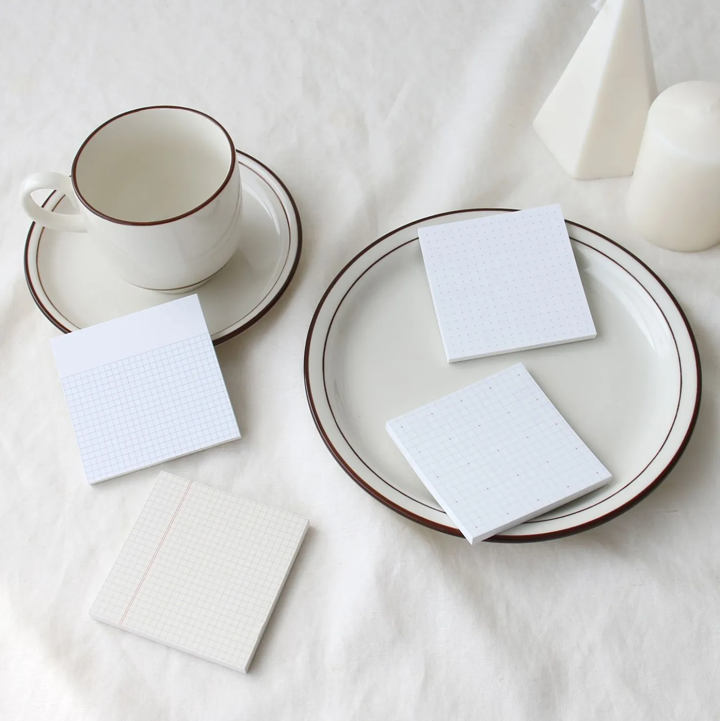 Grid Pattern Sticky Note Set