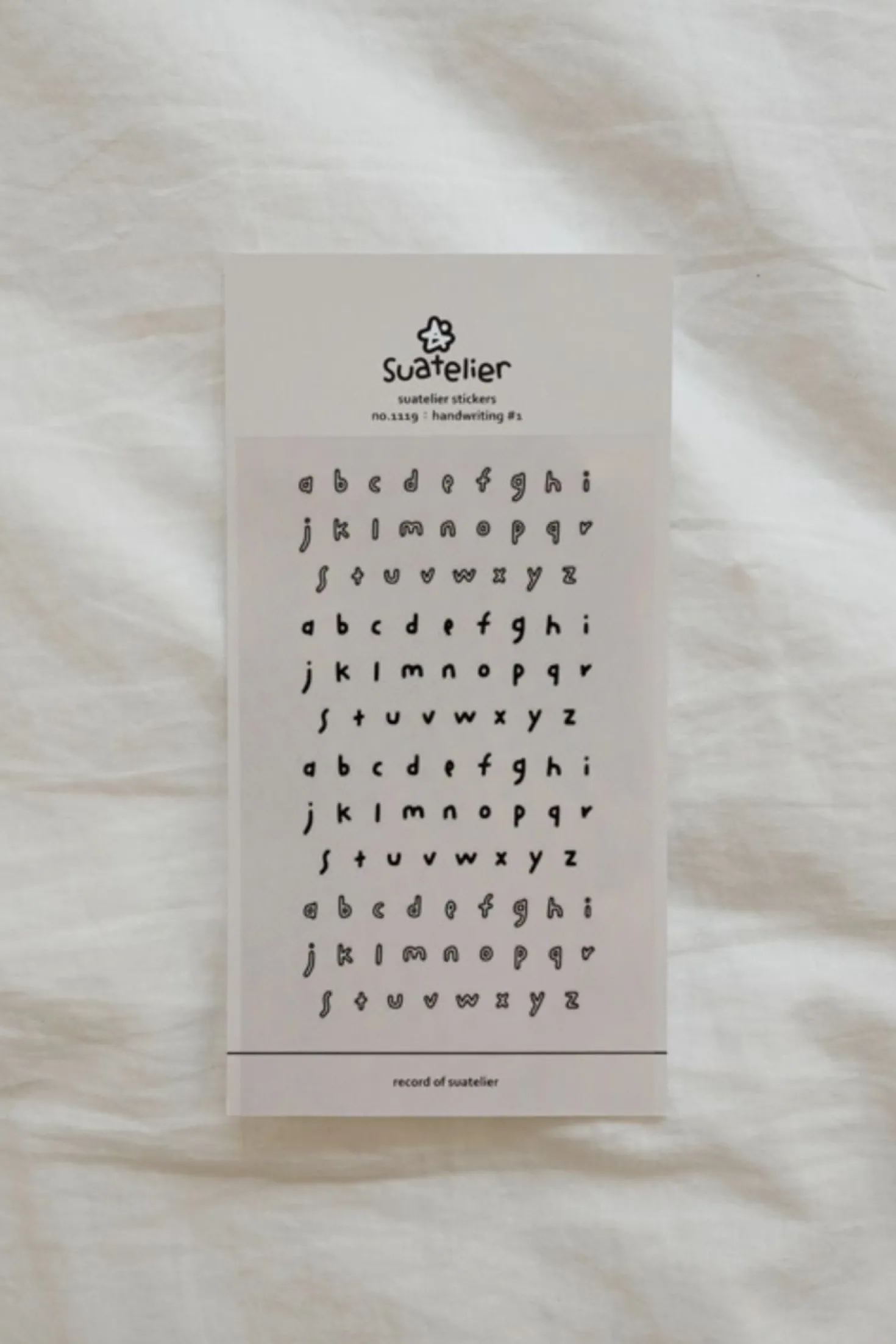 Handwriting #1 Alphabet Deco Sticker