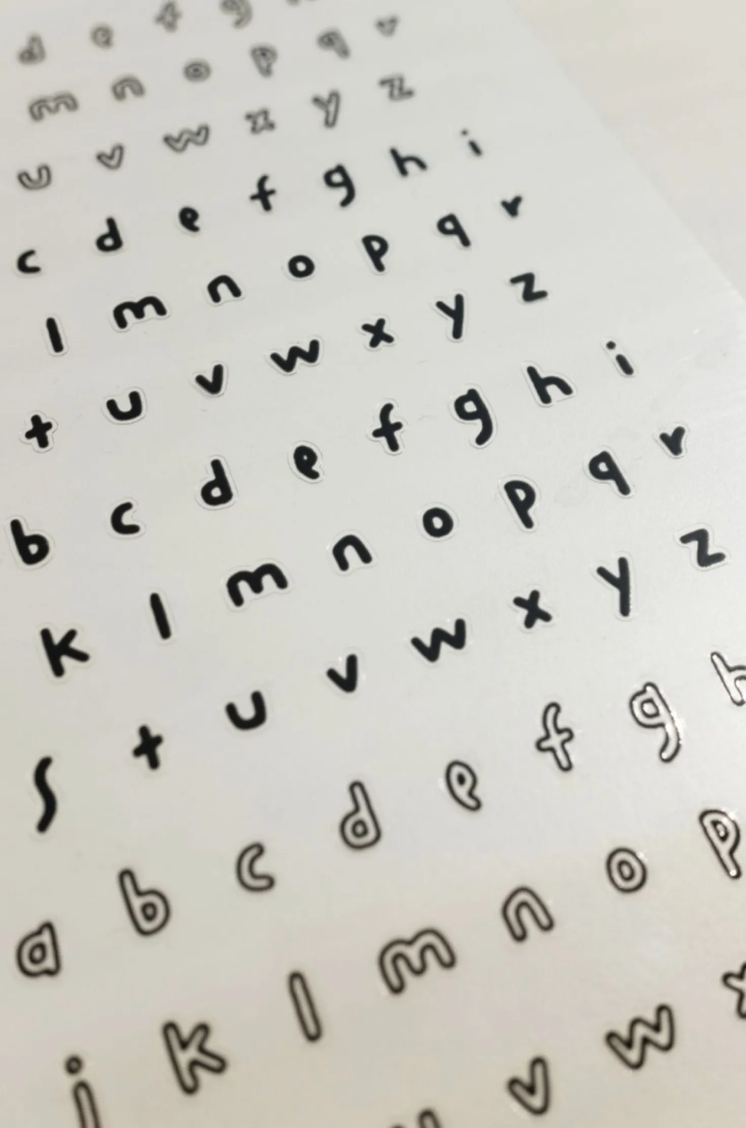 Handwriting #1 Alphabet Deco Sticker