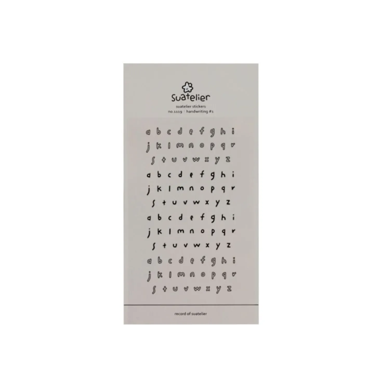 Handwriting #1 Alphabet Deco Sticker
