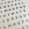 Handwriting #2 Alphabet Deco Sticker