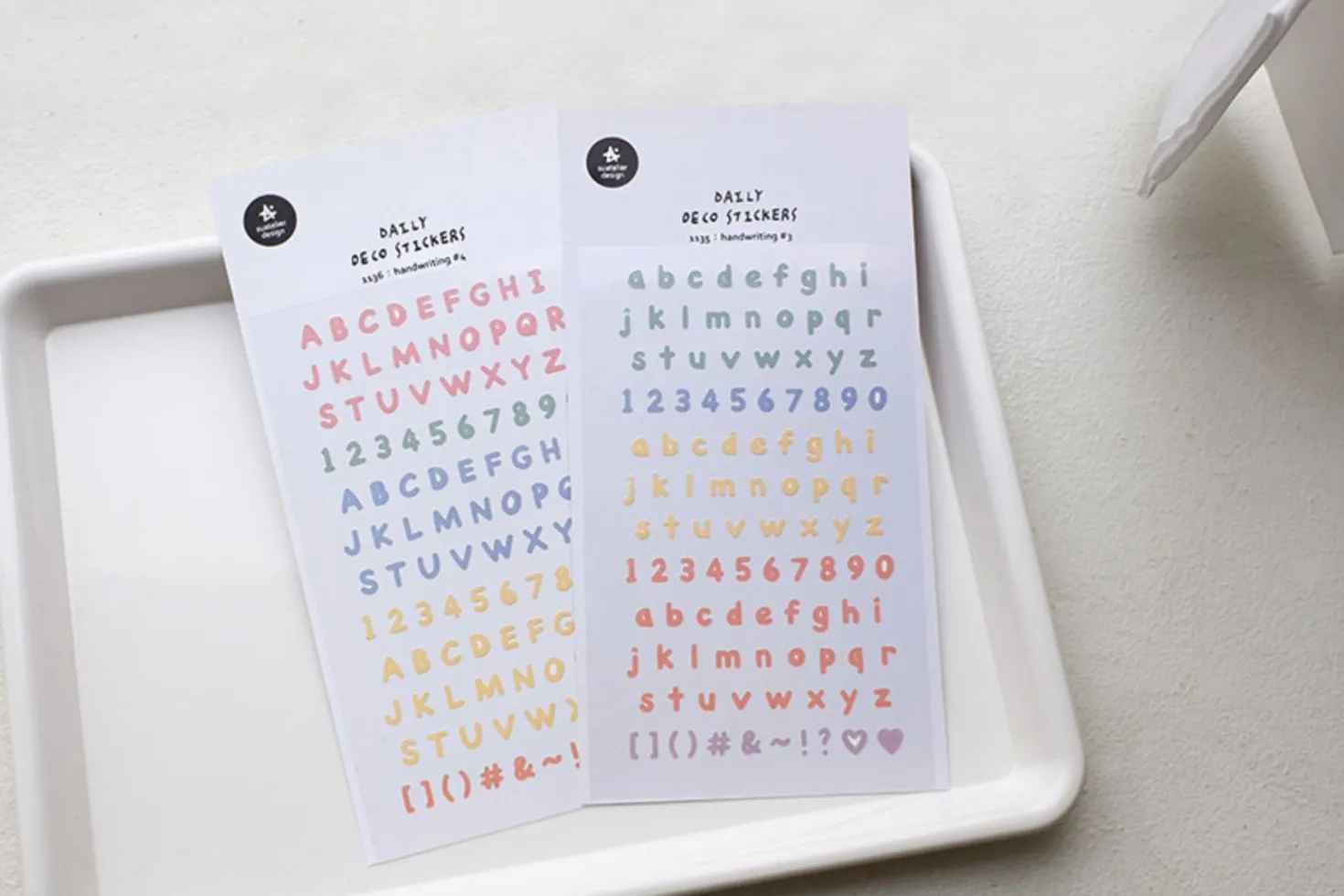 Handwriting #3 Alphabet Deco Sticker