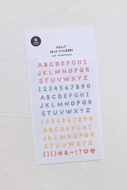 Handwriting #4 Alphabet Deco Sticker