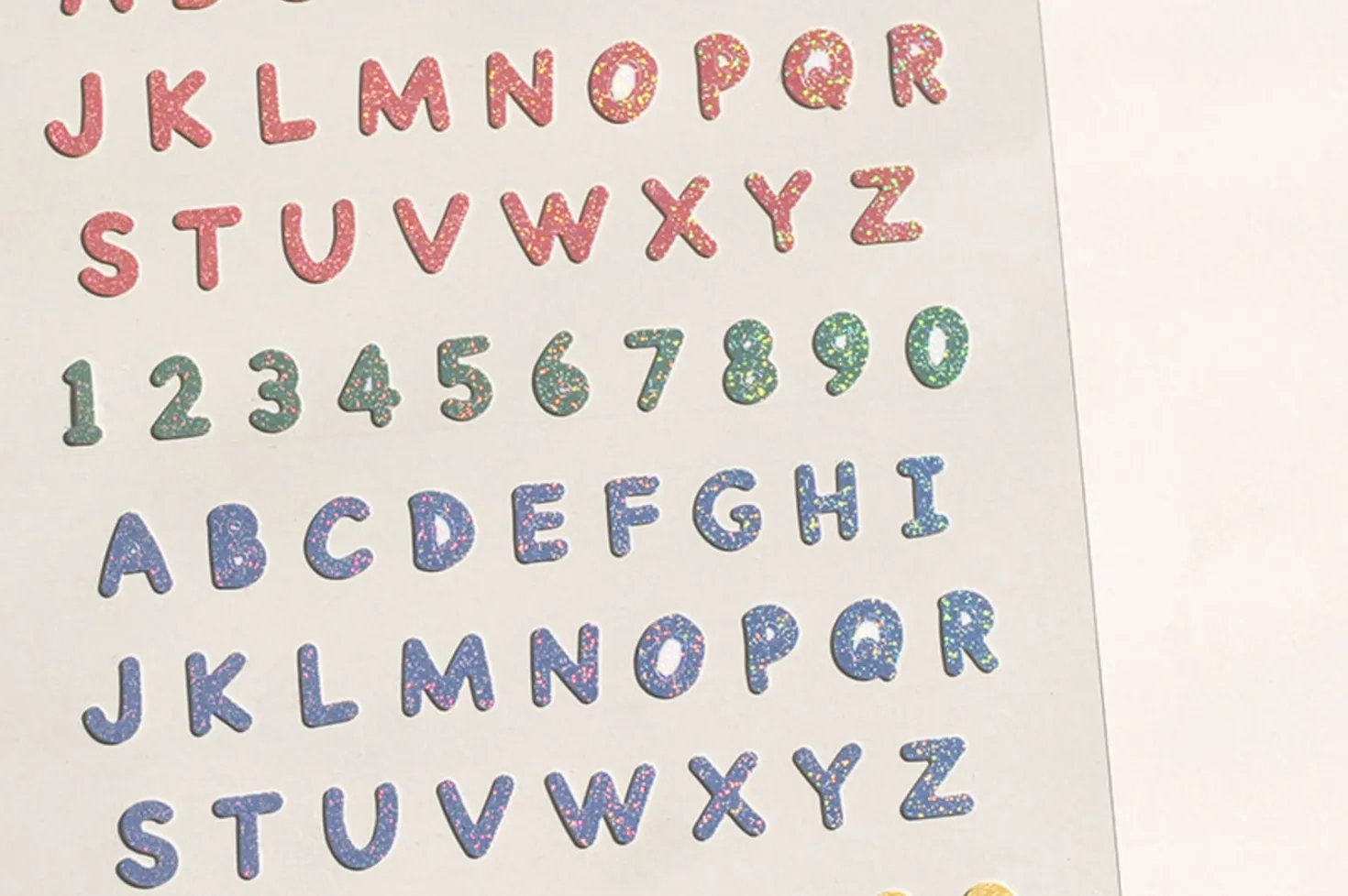 Handwriting #4 Alphabet Deco Sticker
