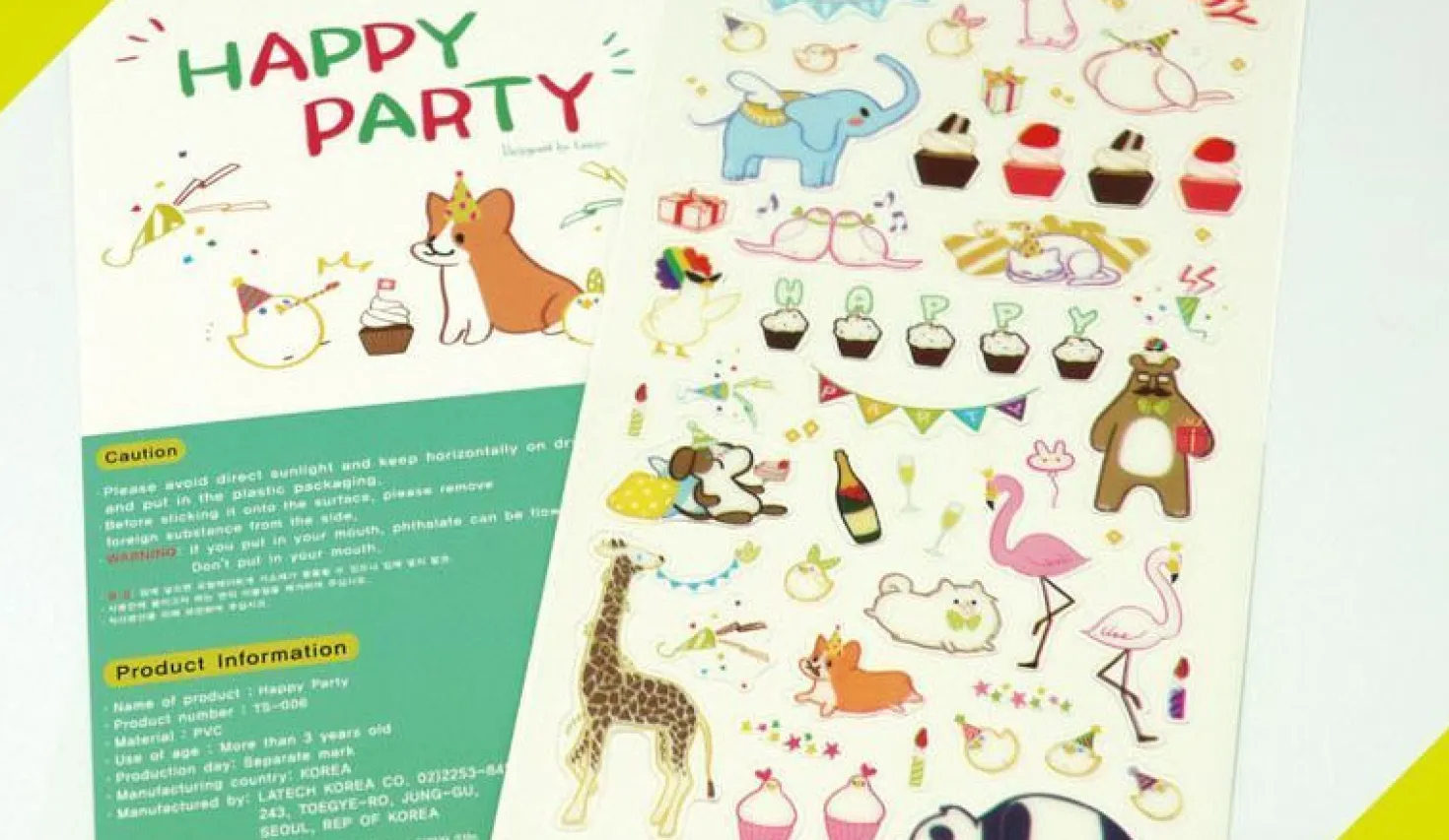 Happy Party Deco Sticker
