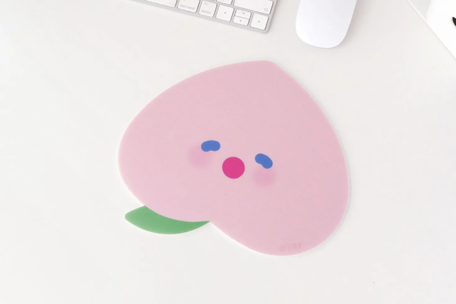 Happy Peach Mouse Pad