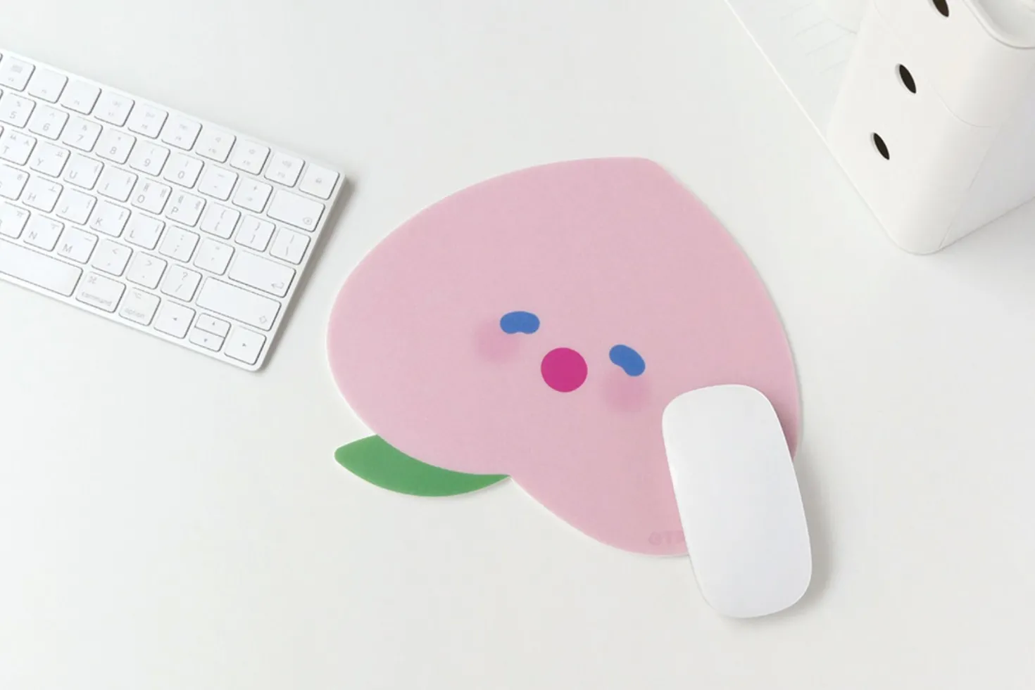 Happy Peach Mouse Pad