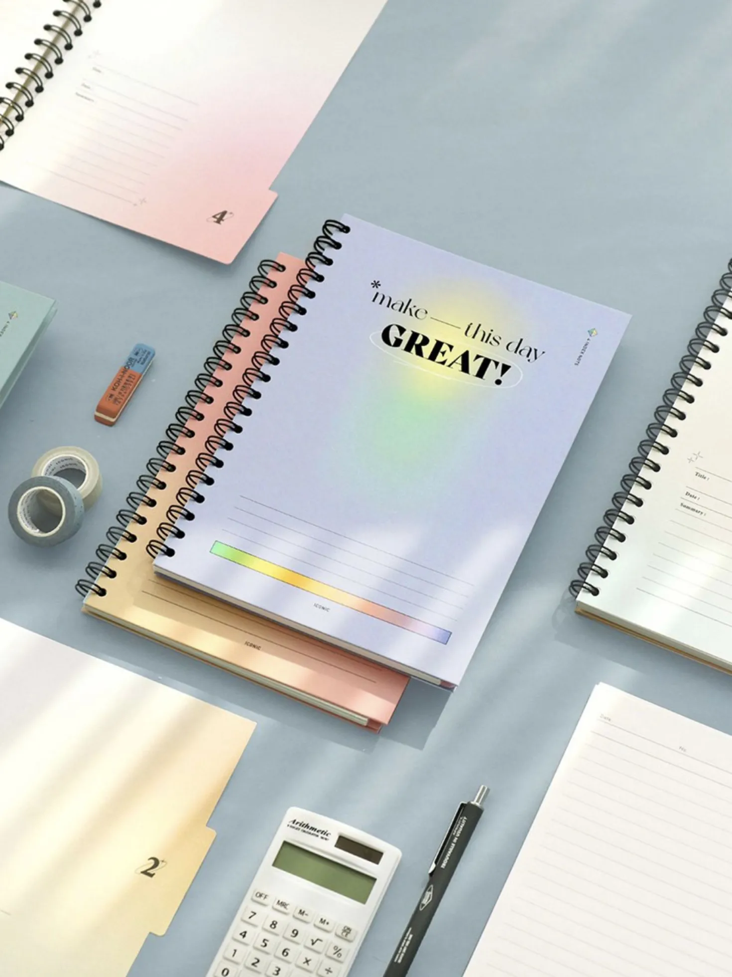 Hardcover B5 Index Lined Notebook