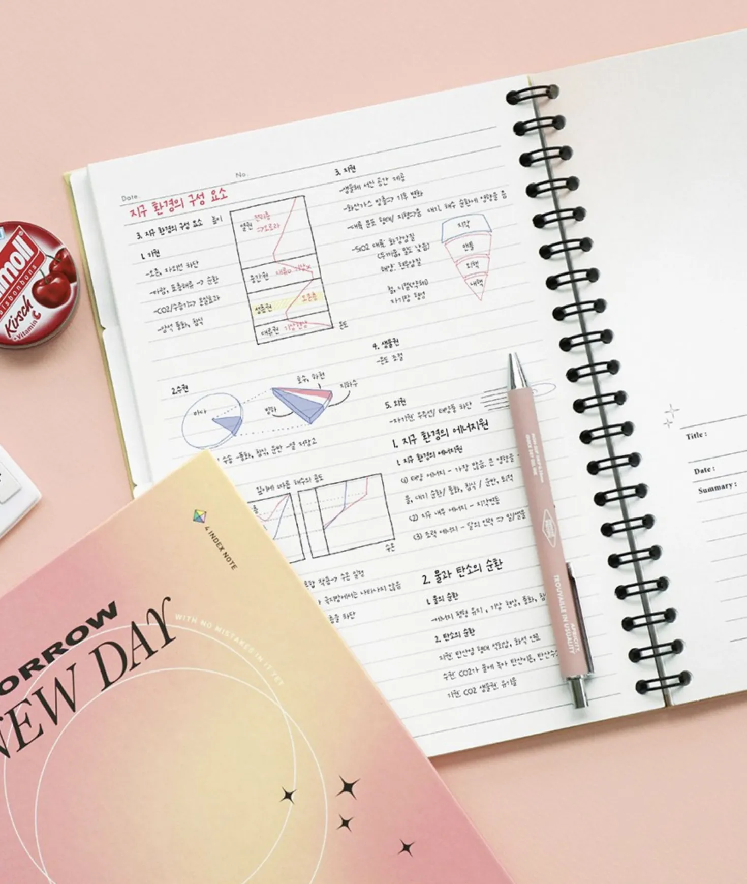 Hardcover B5 Index Lined Notebook