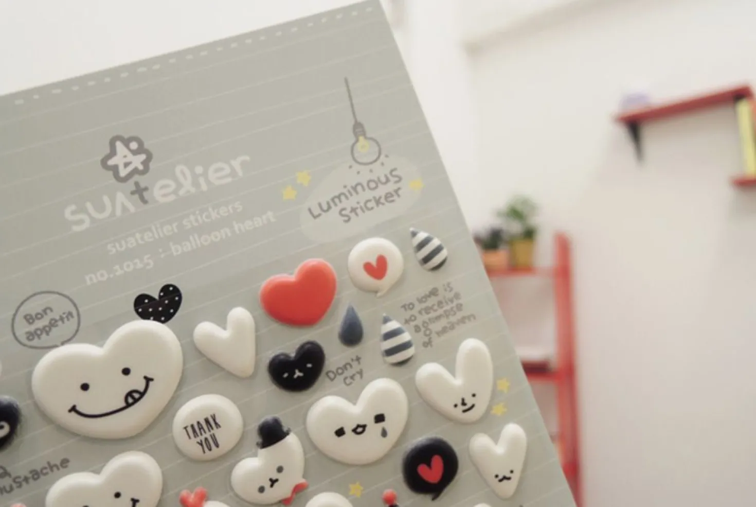 Heart Balloon Deco Sticker
