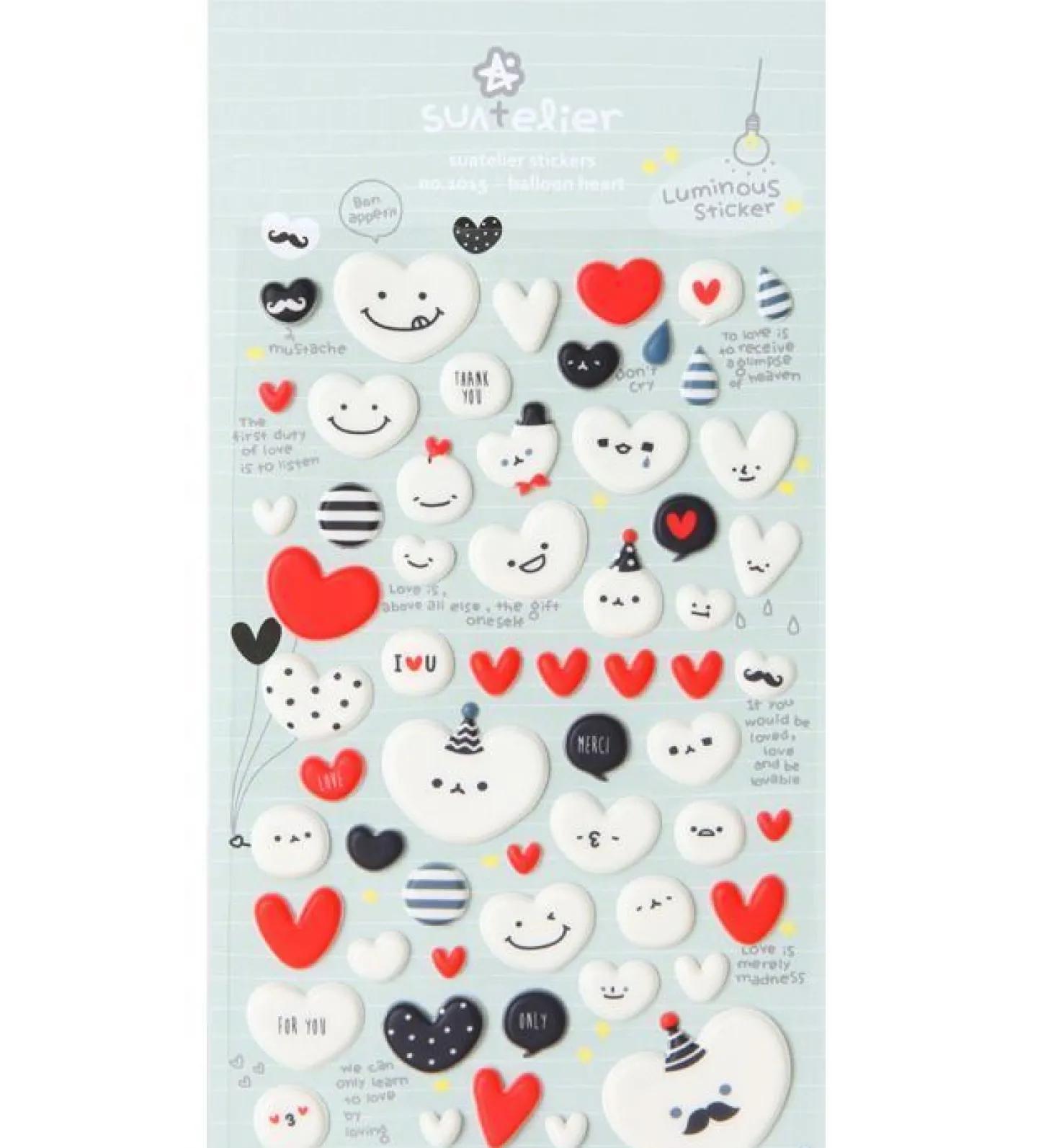 Heart Balloon Deco Sticker