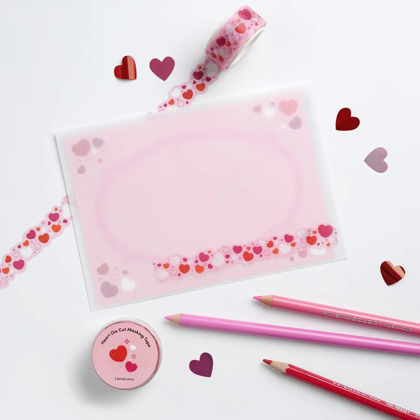 Heart Die Cut Masking Tape