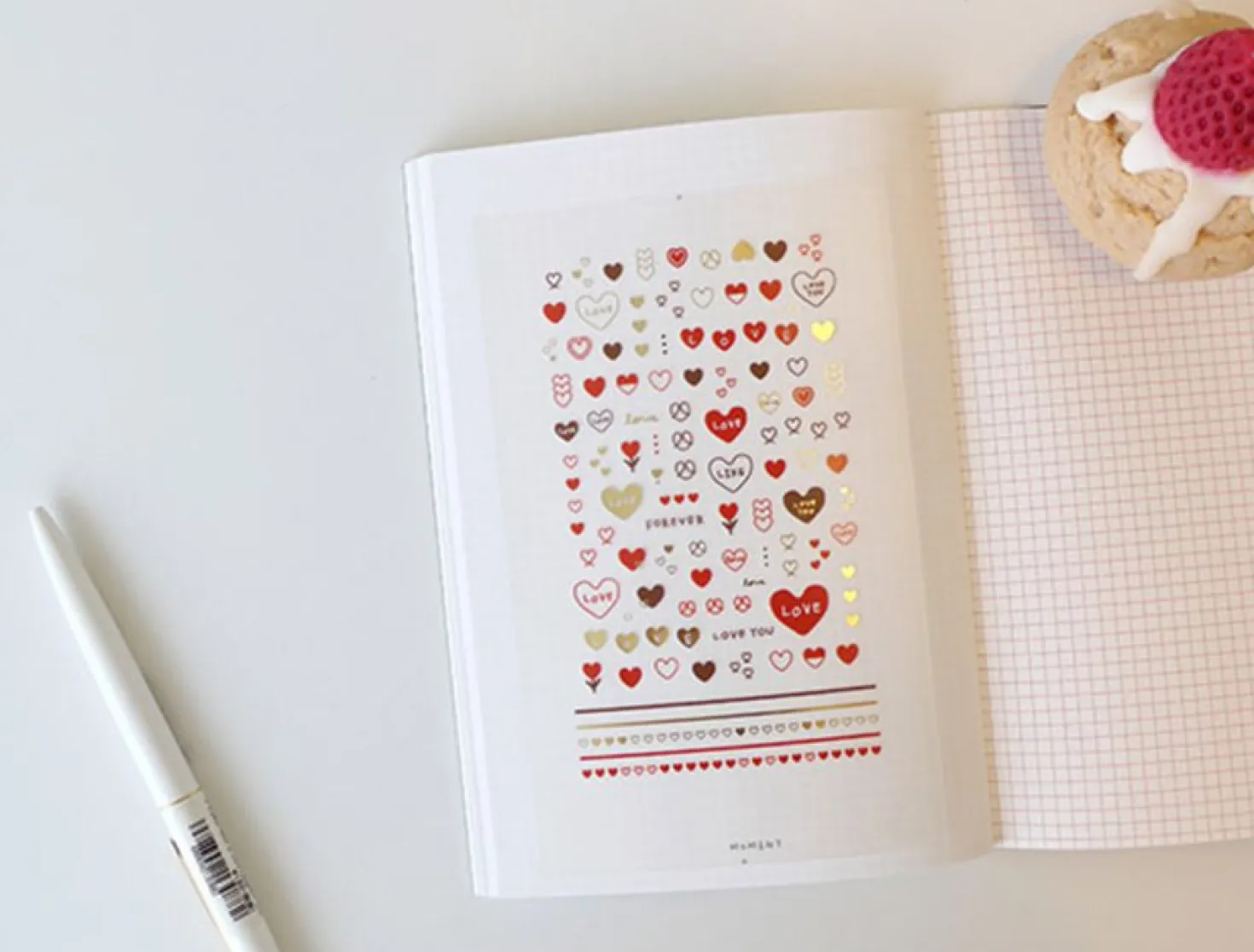 Heart Nail Deco Sticker